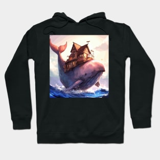 Fantasy family on whale Hoodie